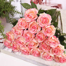 Rose Artificial Flowers Single Branch Fake Flower for Home Decoration Wedding Moistening Silk Roses