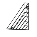 Iron Wall Bookshelf Holder Rack Organizer Craft Magazine Storage Home Decoration
