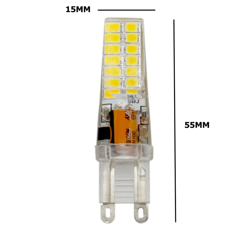 G9 AC85V-265V SMD2835 5W No Flicker Silica gel 28 LED Corn Bulb Replace 50W Halogen Lamp