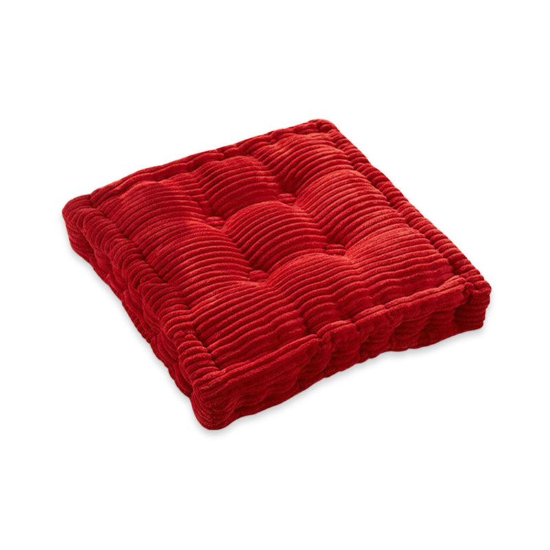 40 x 40cm Washable Corduroy Tatami Floor Seat Cushion Square Plaid Winter Warm Chair Pad Cushion