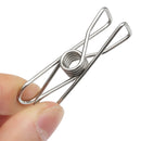 Suleve SSCH01 20Pcs Stainless Steel Clothes Pegs Metal Clips Hanger for Socks Underwear Towel Sheet