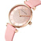 WWOOR 8851 Sky Diamond Dial Ladies Wrist Watch Leather Watch Band Quartz Watch