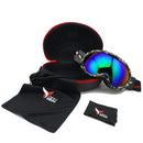 Electroplating Anti Fog Ski Goggles Fitted With Glasses Windproof Waterproof Climbing Goggles