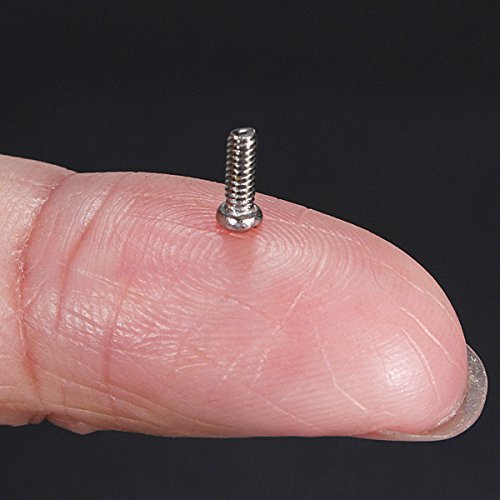 Suleve MXSS7 600Pcs Stainless Steel M1/1.2/1.4/1.6 Small Screws Nut for Watches Clocks Mobile 2-4mm
