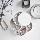 4 Layers 360 Rotation Jewelry Box Nordic Desktop Household Multi-layer Jewelry Earring Storage Box Dustproof
