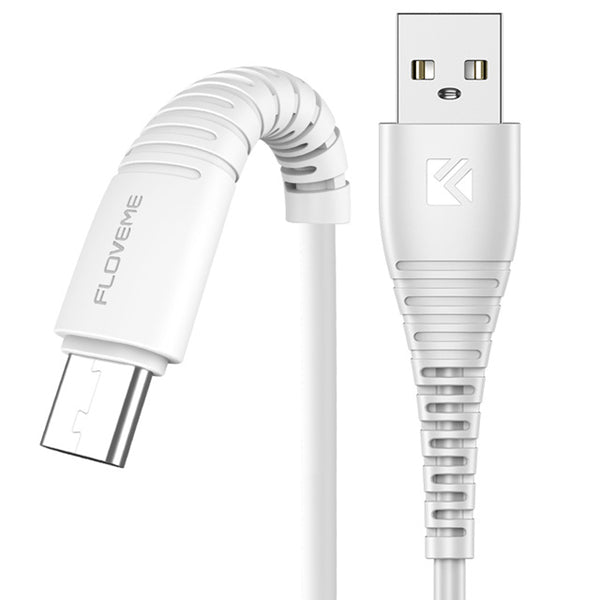 FLOVEME 2.4A Hi-Tensile Micro USB Fast Charging Data Cable For Samsung S7 S6 Xiaomi Redmi Note 5