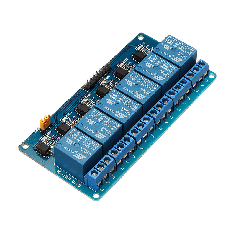 BESTEP 6 Channel 12V Relay Module Low Level Trigger With Optocoupler Isolation