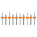 10pcs 3.175mm Shank Micro Drill Bits 0.3/0.4/0.5mm PCB Carbide Drill Bit CNC Engraving Tool