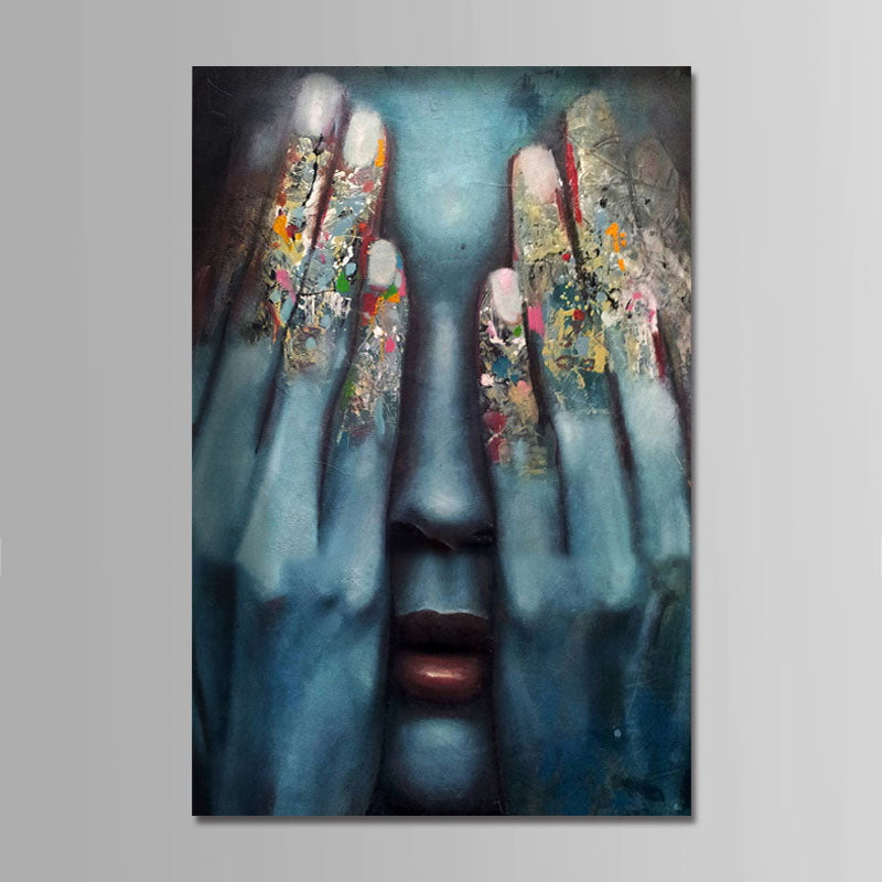 Hand Painted Oil Paintings People Comtemporary Simple Modern Stretched Canvas Wall Art For Home Decoration