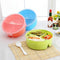 Portable Round Microwave Lunch Box Picnic Food Container Storage