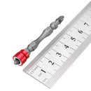 Broppe 5pcs 65mm PH2 Magnetic Screwdriver Bits Aluminum Ring 1/4 Inch Hex Shank Drywall Screwdriver