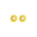 Cute Earring Sweet Daisy Flower Stud Earrings Fashion Yellow White Earrings for Women