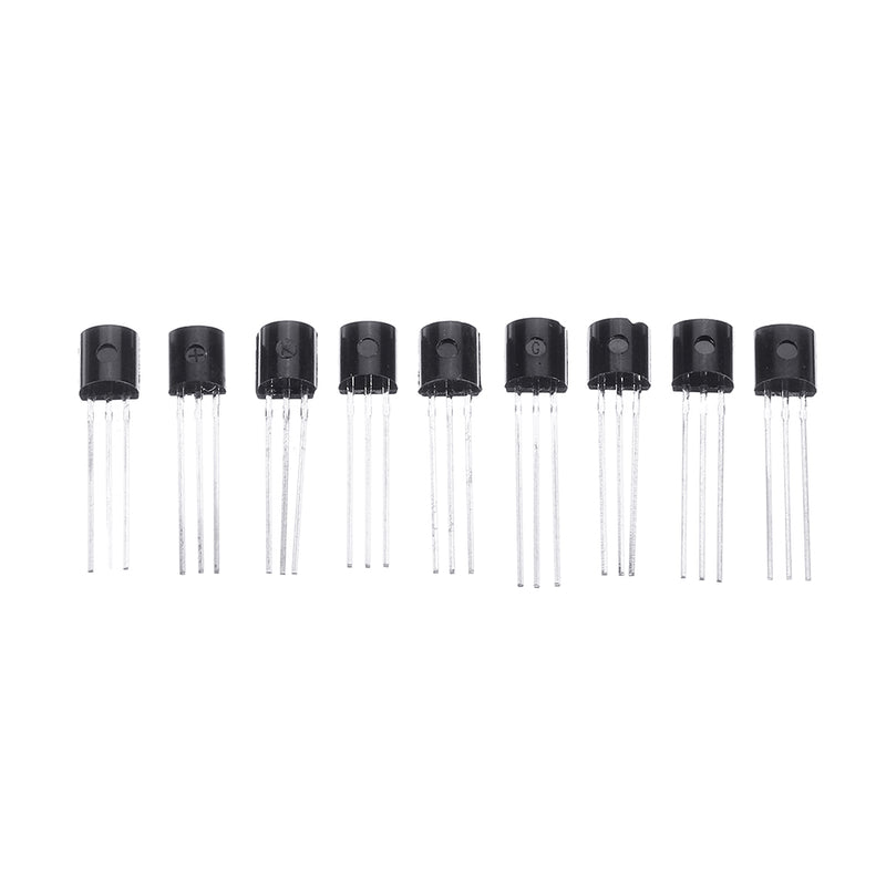 Transistor Assortment Kit BC337 BC327 2N2222 2N2907 2N3904 2N3906 S8050 S8550 A1015 C1815 10value 2000PCS Transistors Box Pack