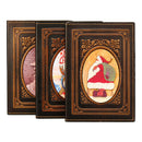 European Retro 3D Embossed PU Notebook Santa Claus King Alexander Little Girl Pattern A5 Notepad