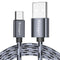 Essager 3A Type C QC3.0 Fast Charging Tiger Pattern Nylon Braided Data Cable For Xiaomi Mi8 Mi9 HUAWEI P30 Mate30 S9 S10 Note