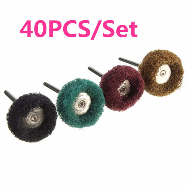 40pcs 25mm Wheel Grinding Buffing Polishing Wheels Set for Dremel