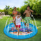 68" Sprinkle Splash Play Mat Inflatable Swimming Pool Water Fun Toys Pad Summer Party Backyard