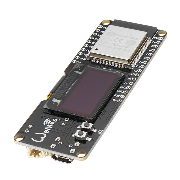 Geekcreit ESP-WROOM-32 Rev1 ESP32 OLED Display Board 4 Mb Bytes(32 Mb) Flash And Wi-Fi Antennas