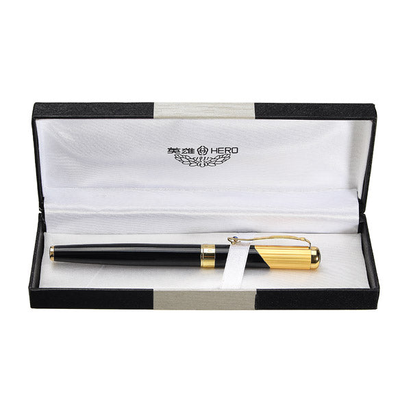 Black Hero 78 0.5mm Fine Clear Shape Calligraphy Fountain Pen