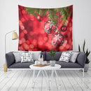Loskii LWG7 Christmas Tapestry Santa Print Wall Hanging Tapestry Art Christmas Decorations For Home Deco