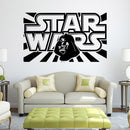 W-1 Star Wars Alphabet  Wall Stickers Removable  -  BLACK