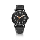 REBIRTH RE032 Gold Case Male Wristwatch Leather Band Quartz Movement Watch