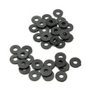 Suleve MXNW3 100pcs M2 M3 M4 M5 Black Nylon Washer Gasket Thickness 1mm