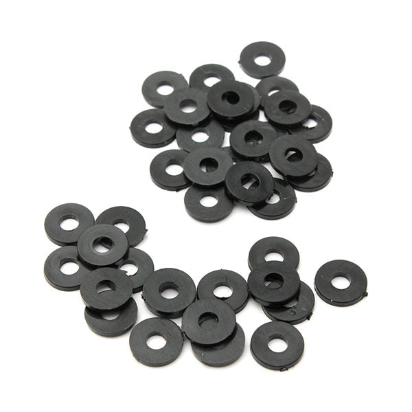 Suleve MXNW3 100pcs M2 M3 M4 M5 Black Nylon Washer Gasket Thickness 1mm