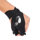 Right/Left Lit Up LED Light Night Fishing Fingerless Hand Glove Torch Repair Flashlight