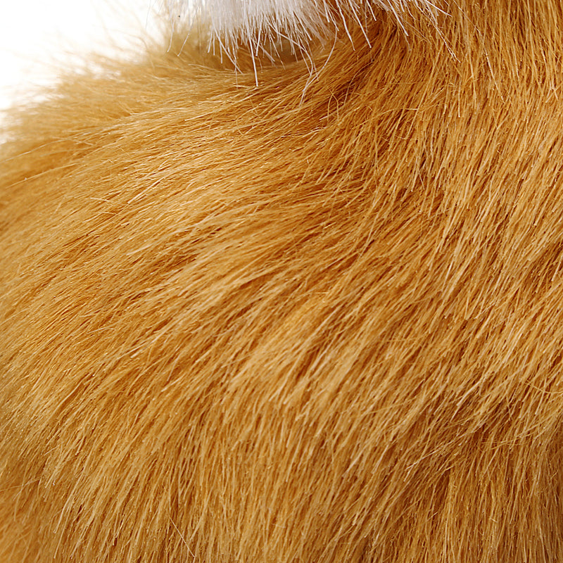 Cute Plush Stuffed Little Animal Sitting Sleeping Simulation Toy Animal Birthday Gift Home Decorations