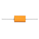 6pcs RX24 5W 100R 100RJ Metal Aluminum Case High Power Resistor Golden Metal Shell Case Heatsink Resistance Resistor