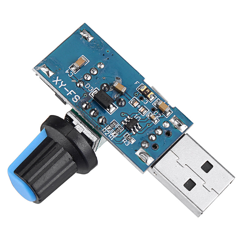 5Pcs USB Fan Speed Controller Module Reducing Noise Multi-stall Adjustment Governor DC 4-12V