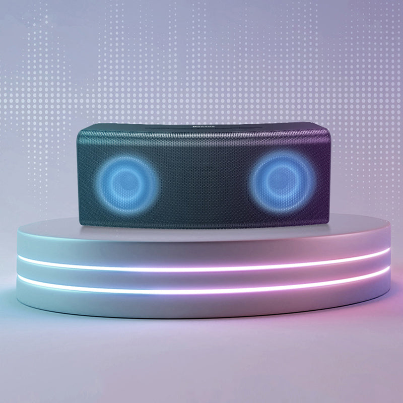 Baseus Encok E08 Wireless bluetooth Speaker HiFi Dual Drivers Bass Stereo LED Light TF Card AUX Soundbar with Mic