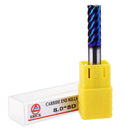 Drillpro 6 Flutes Nano Blue Coated Milling Cutter HRC65 6/8/10/12mm Carbide End Mill