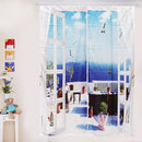 2 Panel Blackout Blinds Thermal Insulated Landscrape 3D Printed Window Curtains