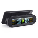 TPMS T10 Car Tire Pressure Monitor ASK External Sensor Wireless Solar USB Charging LCD Real-time Display Waterproof