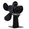 4 Blades Heat Powered Stove Fan For Ultra Quiet Log Wood Burner Fireplace Home Eco Fan