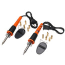 7 Pcs Profesional Soldering Iron Pen Kit Wood Burning Burner Set With Brass Tips