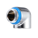 Chromed Water Cooling 90 Degree Angle G1/4 Thread Nozzle Fitting Adapter