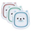Portable Baby Bathtub Folding Basin Washbasin Collapsible Tourism Children Wash Infant Shower Baby Care Cartoon Bear Green