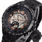 125 Roman Dials Automatic Mechanical Watch Black Case Full Steel Luminous Hand Men Wrist Watch