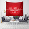 Loskii LWG7 Christmas Tapestry Wall Hanging Santa Print Tapestry Art Home Decor Christmas Decorations For Home