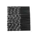Drillpro 100pcs 1/2/3/4/5mm Twist Drill Bits Set HSS Straight Shank Black Coated Woodworking Drill Bits