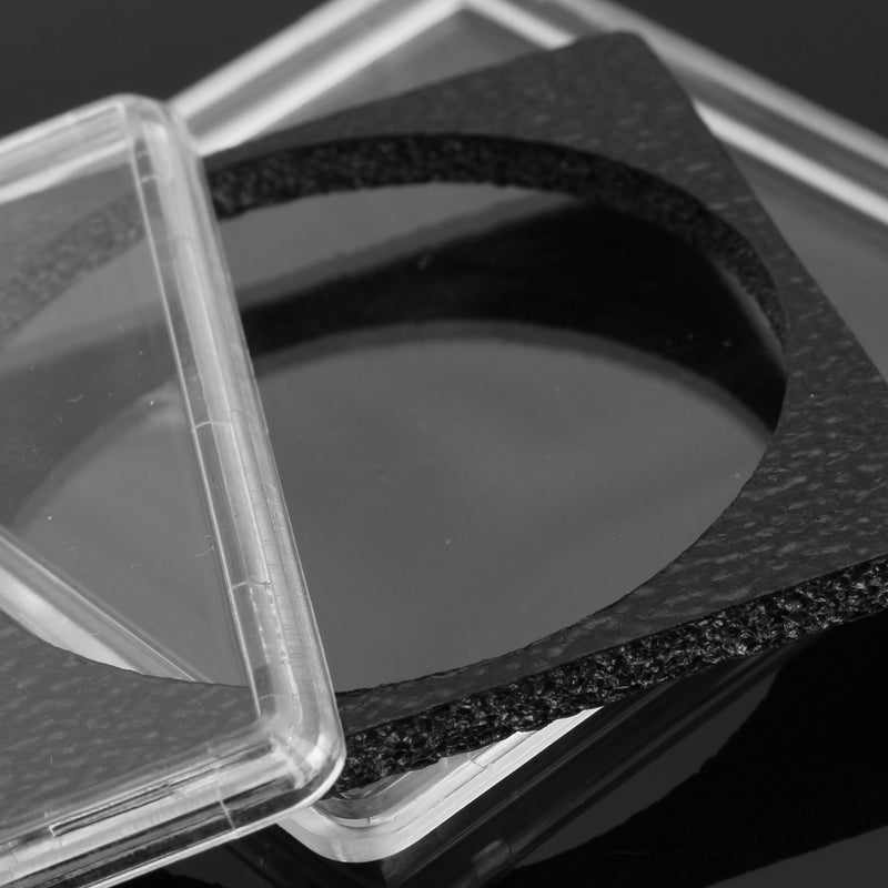 5 Sizes Clear Square Coin Capsule Box Quadrum Coin Holder 24.5mm to 40.5mm