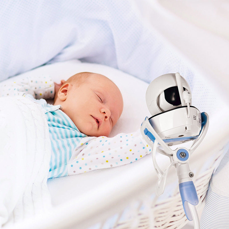 INQMEGA Multifunction Baby Monitors 360 Wall Mount Camera Rack Secure Camera Clamp Phone Holder Bracket Stand Bed Lazy Cradle Long Arm Adjustable