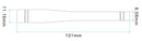 433MHz SW433-WT100 Gold-plated Elbow Bar Antenna Wireless Communication Antenna