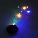 Solar Powered 1M 10LEDs Mason Jar Lid Insert Fairy String Light for Garden Christmas Party