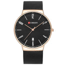 CURREN 8257 Ultra Thin Casual Design Quartz Watch Date Display Stainless Steel Men Watch
