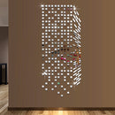 Mirror Mosaic Background Wall Stickers Home Decor DIY Creative Environmental Protection Wall Mirror