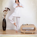 Women Fitness Yoga Suit Cotton Linen Embroidery Yoga Clothing Set Meditation Sportswear